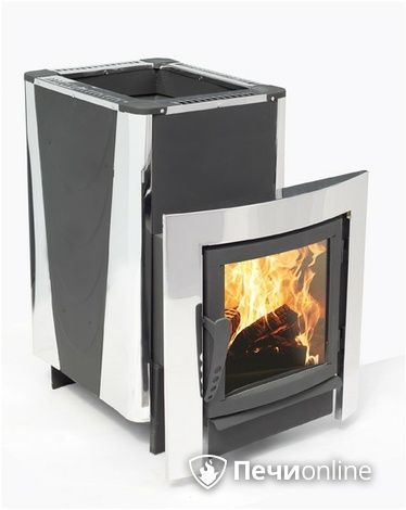 Дровяная банная печь Березка Фаворит 24 универсальная, дверца со стеклом в Анапе